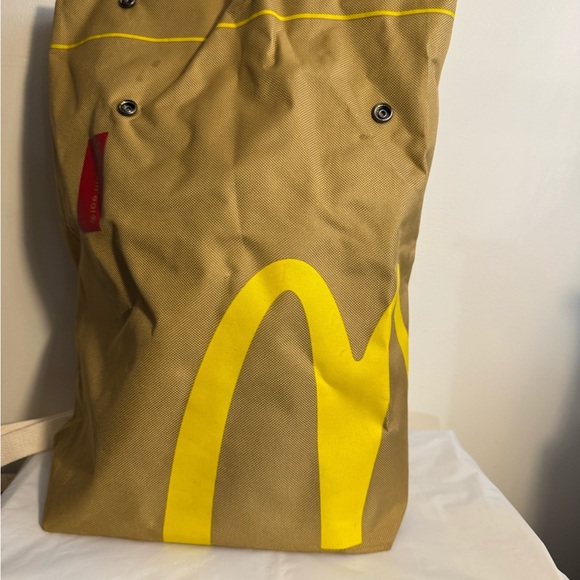 McDonald's Yellow and Brown Backpack with Iconic Arches - Picture 1 of 1
